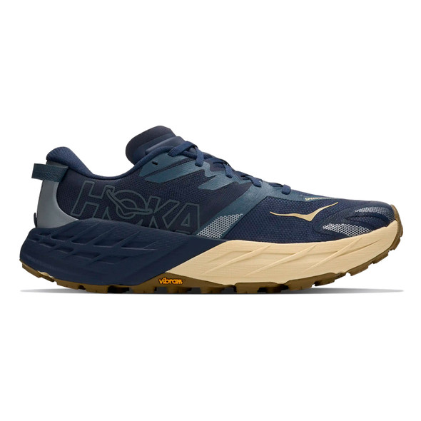 HOKA Men's Speedgoat 7 Varsity Navy/Barley Flour Running Shoe