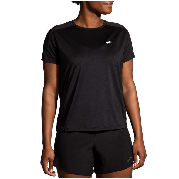 BROOKS Women's Sprint Free 2.0 Black Short Sleeve Shirt