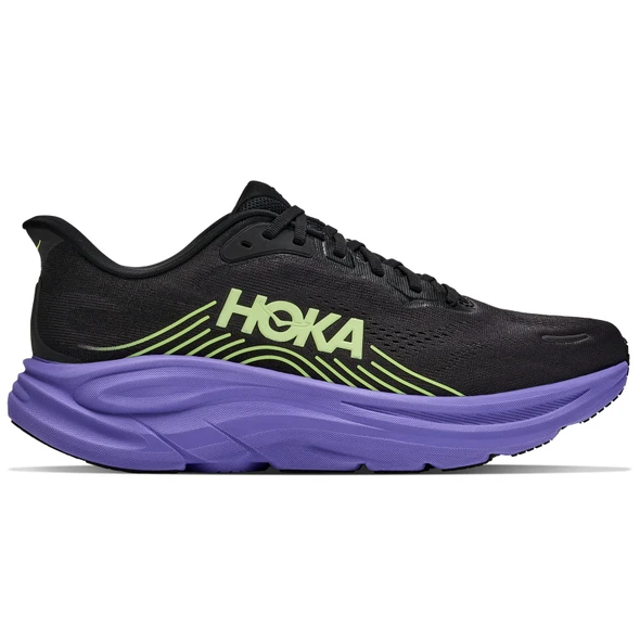 HOKA Men's Clifton 11 Black/Neon Yuzu Running Shoes