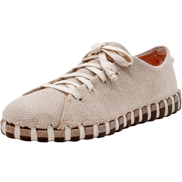 KENGOS Women's Torrey Linien Natural Cotton Lace Up Shoe