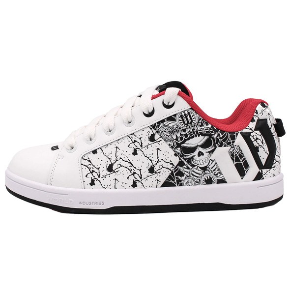 WORLD INDUSTRIES Men's Reflect White/Black/Red Skate Shoes