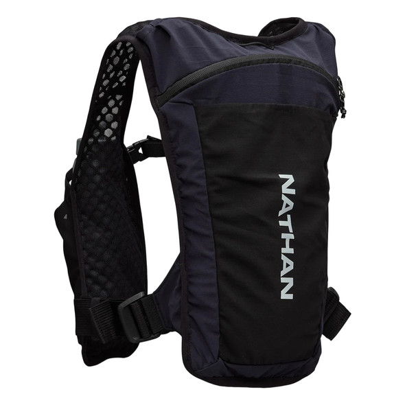 NATHAN SPORTS Quick Start 3.0 4L Soft Flask Black/Reflective Silver OSFM Hydration Pack (NS30930-00010-OSFM)
