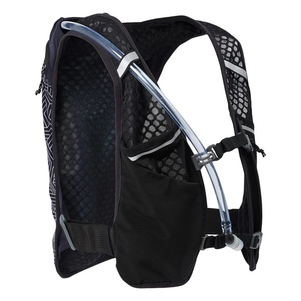 NATHAN SPORTS Hypernight Quick Start 3.0 4L Black/Hex Print Hydration Pack (NS30910-00320-OSFM)