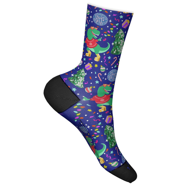 FEETURES Elite Light Cushion Mini Crew Limited Edition Disco Rex Socks