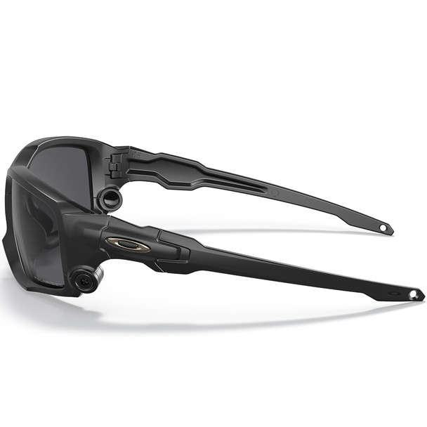 OAKLEY SI Ballistic Shocktube Matte Black Frame/Gray Polarized Lenses Sunglasses (OO9329-09)