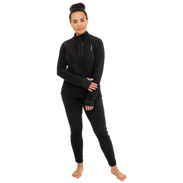 HOT CHILLYS Women's La Montana Fleece Zip-T Shirt