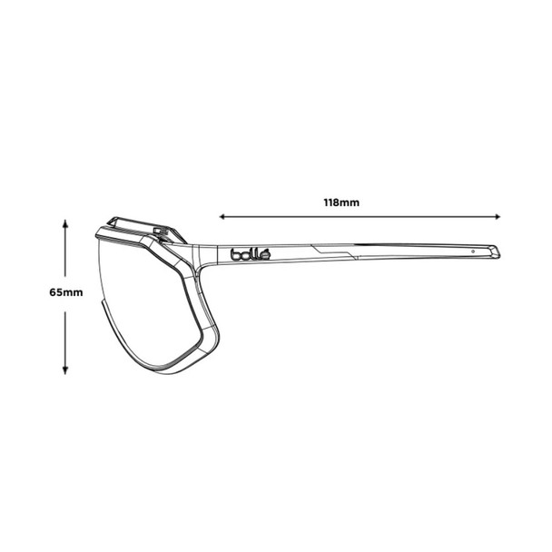 BOLLE Chronoshield Black Matte/Volt+ Cold White Polarized Lenses Sunglasses (BS018001)