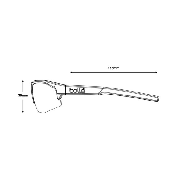 BOLLE Bolt 2.0 S Titanium Matte/Volt+ Ultraviolet Polarized Lenses Sunglasses (BS004002)