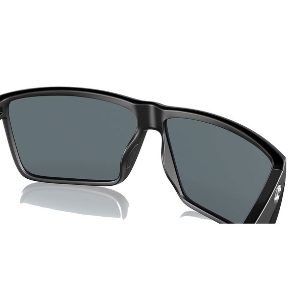 COSTA DEL MAR Men's Rincon Matte Black/Blue Mirror 580G Polarized Sunglasses (06S9018-90183563)