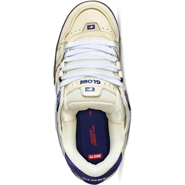 Antique White/Blue