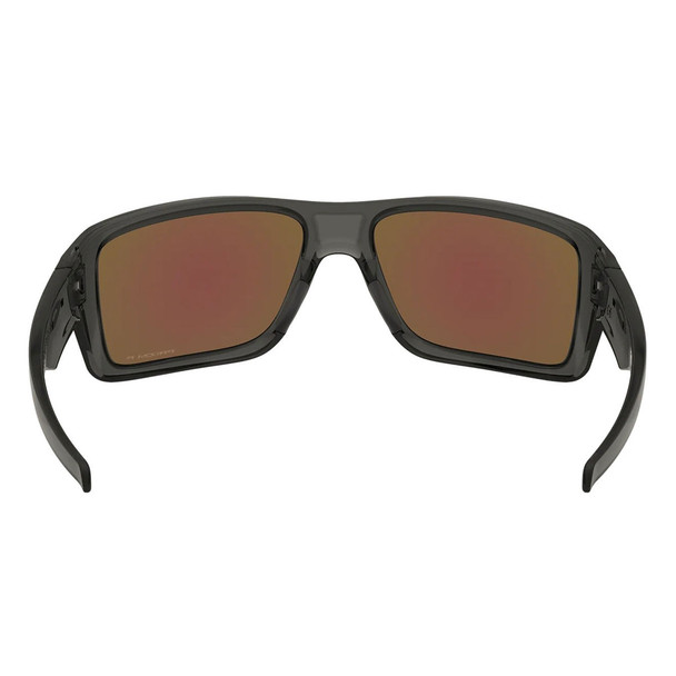 OAKLEY Men's Double Edge Sunglasses with Grey Smoke Frame and Prizm Sapphire Iridium Polarized Lenses (OO9380-0666)