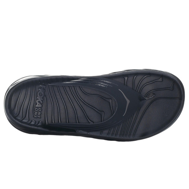 HOKA ONE ONE Men's Ora Recovery Flip Black/Dark Gull Gray Sandals