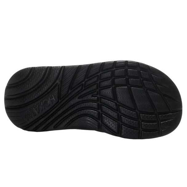 HOKA ONE ONE Men's Ora Recovery Flip Black/Dark Gull Gray Sandals