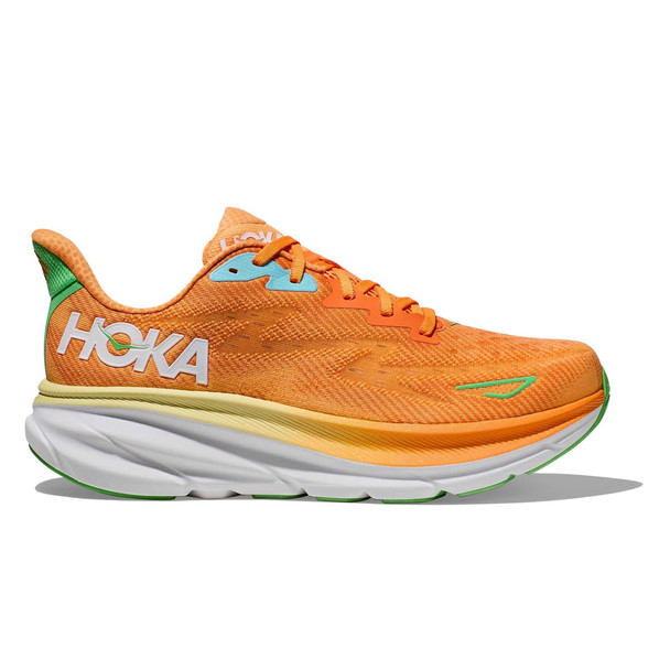 HOKA Men's Clifton 9 Solar Flare/Sherbet Running Shoes
