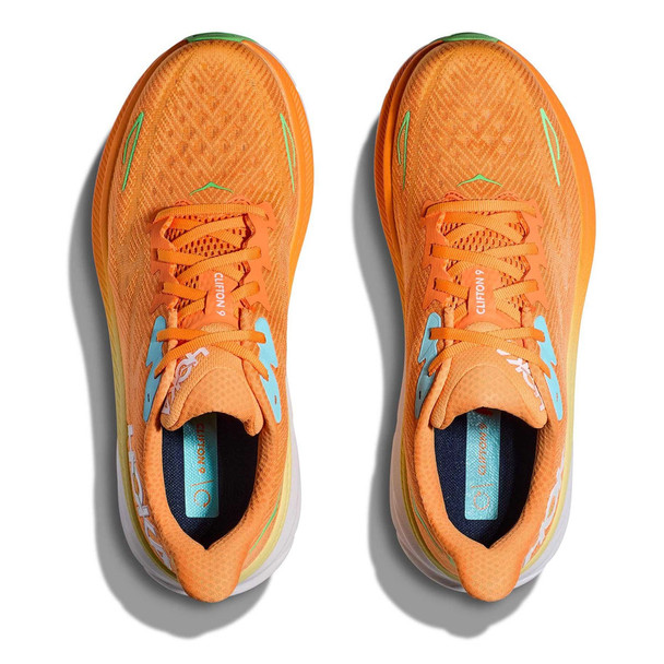 HOKA Men's Clifton 9 Solar Flare/Sherbet Running Shoes