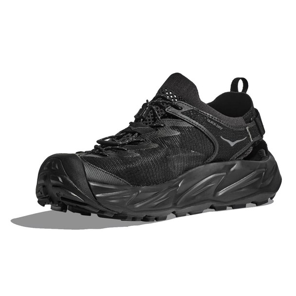 HOKA Women's Hopara 2 Black/Black Hiking Sandals - Free Shipping