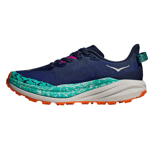 HOKA Women's Speedgoat 6 Wide Varsity Navy/Meteor Trail Running Shoes (1147832-VYM)