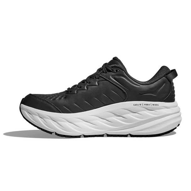 HOKA Men's Bondi SR Carbon Black/White Running Shoes