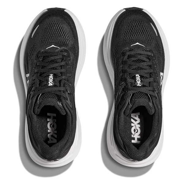 HOKA Men's Bondi 9 Wide Black/White Running Shoes