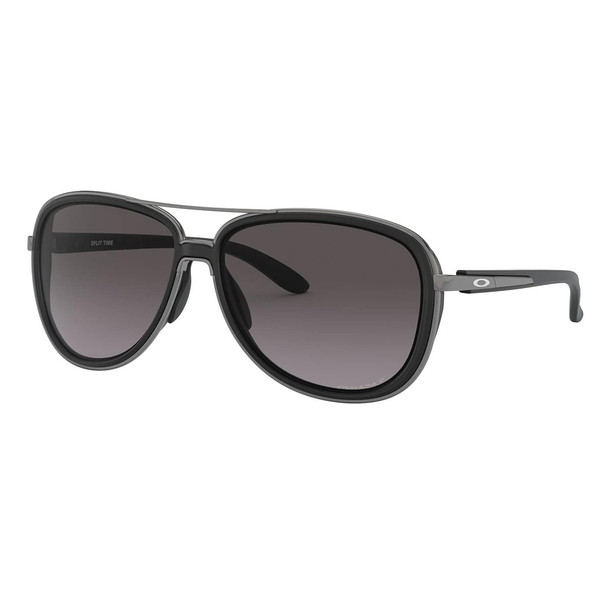OAKLEY Women's Split Time Sunglasses with Velvet Black Frame and Prizm Grey Gradient Lenses (41291758)