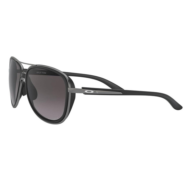 OAKLEY Women's Split Time Sunglasses with Velvet Black Frame and Prizm Grey Gradient Lenses (41291758)