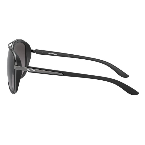 OAKLEY Women's Split Time Sunglasses with Velvet Black Frame and Prizm Grey Gradient Lenses (41291758)