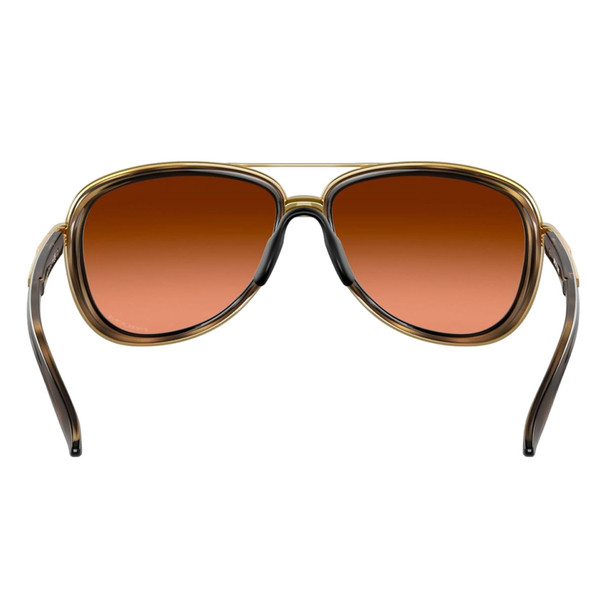 OAKLEY Women's Split Time Sunglasses with Brown Tortoise Frame and Prizm Brown Gradient Lenses (OO4129-1858)