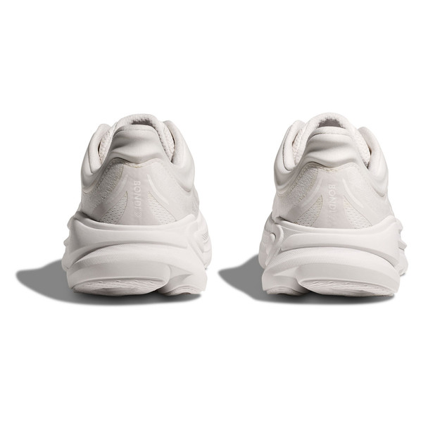 HOKA Women's Bondi 9 Wide White/White Running Shoes - Free