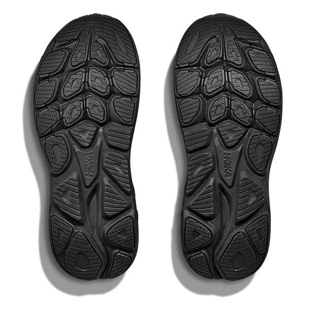 HOKA Men's Clifton 10 Wide Black/Black Running Shoes
