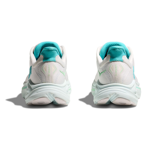 HOKA Women's Clifton 10 Wide White/Cielo Blue Running Shoes