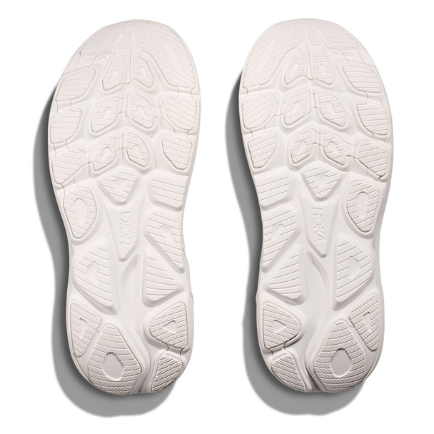 HOKA Women's Clifton 10 Wide White/White Running Shoes