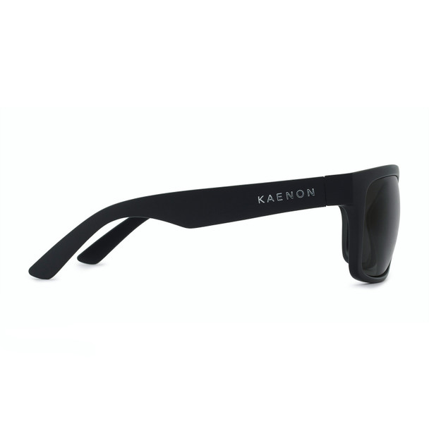 KAENON Burnet XL Matte Black/Ultra Glass Gray 12% Polarized Sunglasses (036MBMBGN-GUGY)