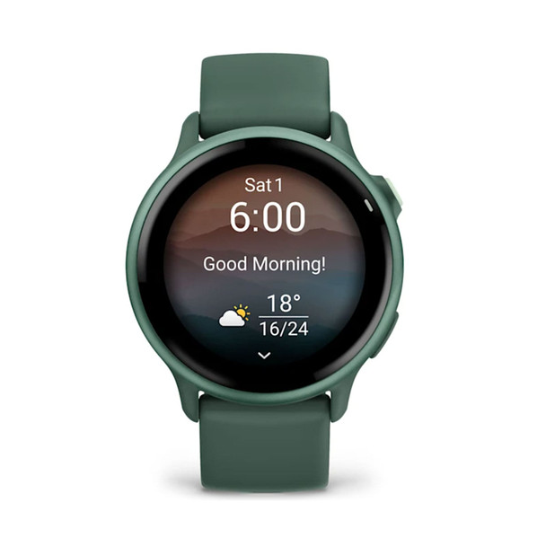 GARMIN Vivoactive 6 Metallic Jasper Green/Jasper Green Band Smartwatch 010-02985-02