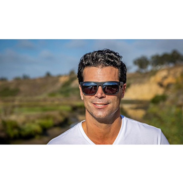 KAENON Burnet XL Polarized Sunglasses with Black Label Frame and Ultra Black Mirror Lens (036BKLAGN-UBLK)