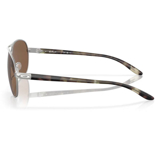 OAKLEY Women's Feedback Satin Chrome Frame/Prizm Bronze Lenses Sunglasses (OO4079-4759)