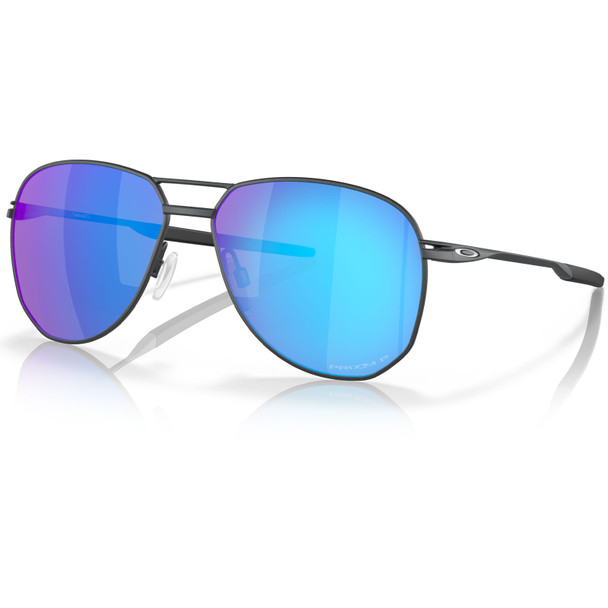 OAKLEY Contrail TI Satin Light Steel Frame/Prizm Sapphire Polar Lenses Sunglasses (OO6050-0457)
