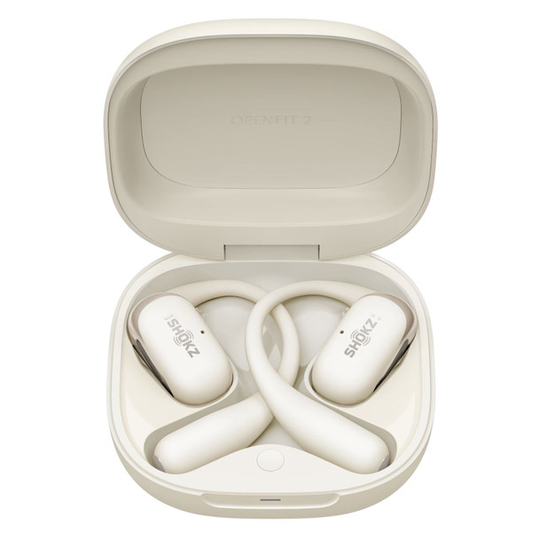 SHOKZ OpenFit 2 Beige Open-Ear Earbuds with Charging Case (T920-ST