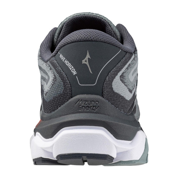 MIZUNO Men's Wave Horizon 7 Lead/Nickel Running Shoes - Free Shipping