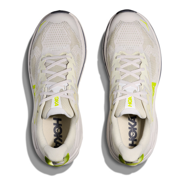 HOKA Men's Challenger 8 White/Neon Hoka Citrus Trail Running Shoes