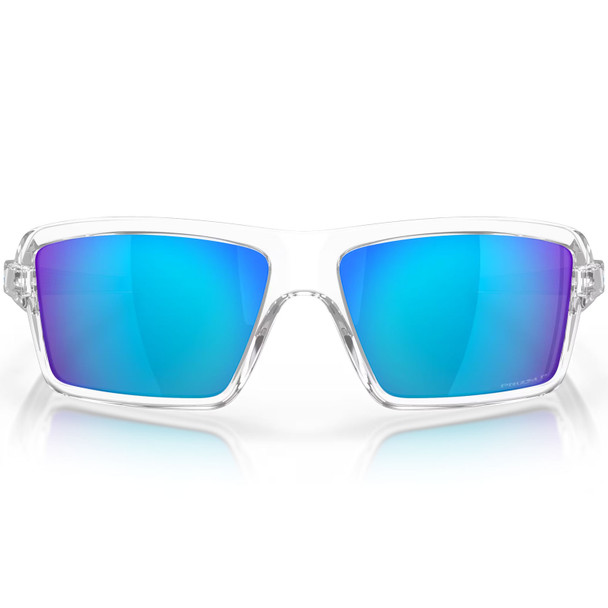 OAKLEY Cables Polished Clear Frame/Prizm Sapphire Polar Lenses Sunglasses (OO9129-0563)