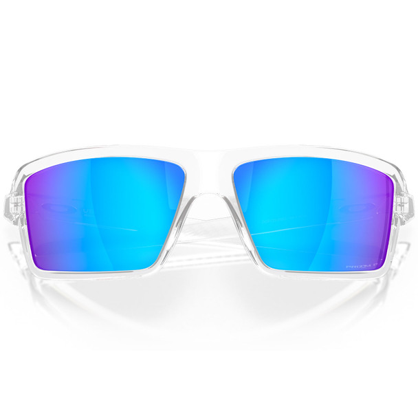 OAKLEY Cables Polished Clear Frame/Prizm Sapphire Polar Lenses Sunglasses (OO9129-0563)