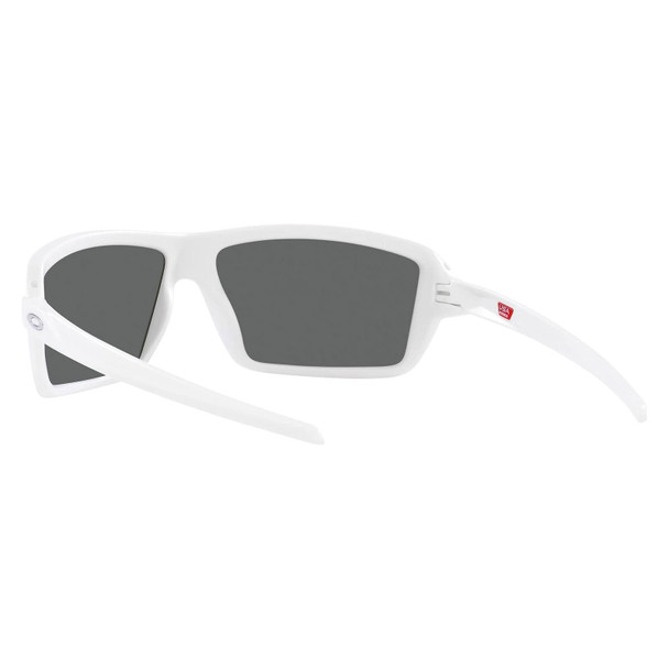OAKLEY Cables Matte White Frame/ Prizm Black Polarized Lenses Sunglasses (OO9129-1463)