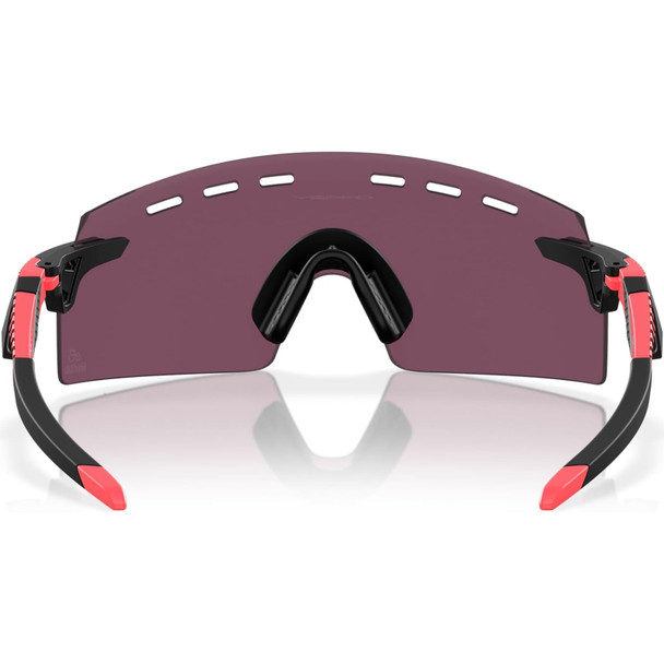 OAKLEY Encoder Strike Vented Giro Pink Stripes Frame/Prizm Road Black Lenses Sunglasses (OO9235-1639)