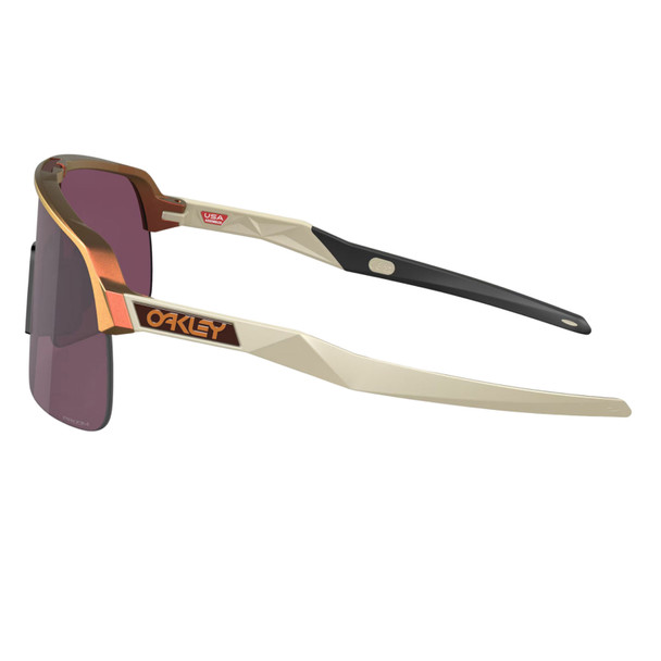 OAKLEY Sutro Lite Chrysalis Collection Sunglasses with Matte Red Gold Colorshif Frame and Prizm Road Black Lens (OO9463-5839)