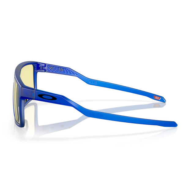 OAKLEY Unisex Helux Matte Crystal Blue Frame/ Prizm Gaming Lenses Rectangular Sunglasses (OO9285-0361)