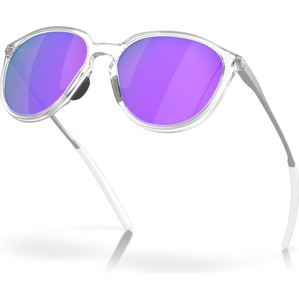 OAKLEY Women's Sielo Polished Chrome Frame/Prizm Violet Lenses Sunglasses (OO9288-0757)