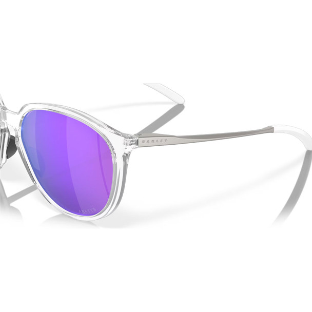OAKLEY Women's Sielo Polished Chrome Frame/Prizm Violet Lenses Sunglasses (OO9288-0757)