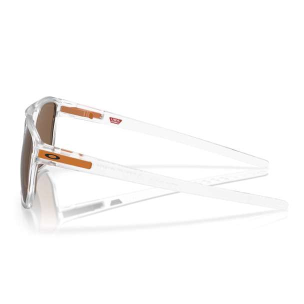 OAKLEY Latch Beta Matte Clear Frame/Prizm Bronze Lenses Sunglasses (OO9436-1154)