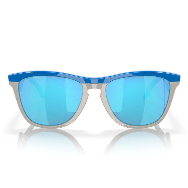 OAKLEY Frogskins Hybrid Primary Blue/Cool Gray Frame/Prizm Sapphire Sunglasses (OO9289-0355)