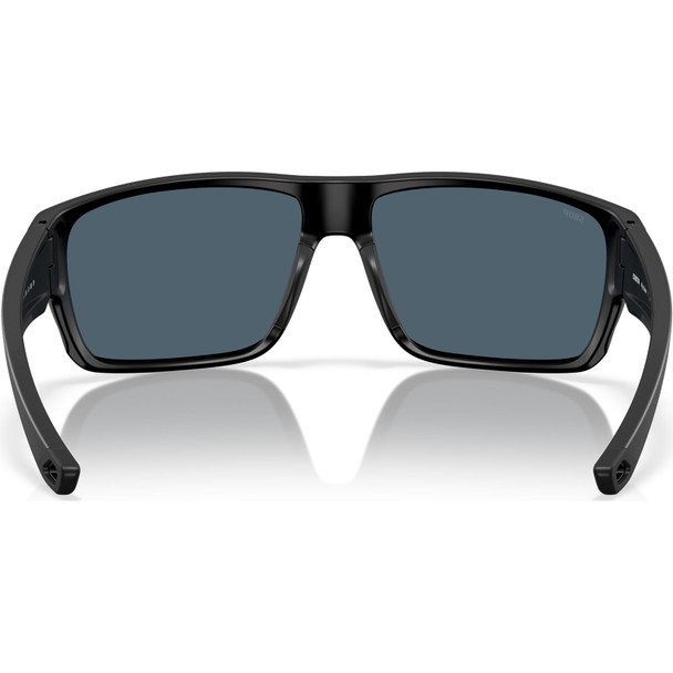 COSTA DEL MAR Men's Fly Line Matte Black/Gray 580P Polarized Sunglasses (06S9129-91290864)
